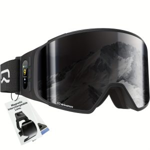 Adult Ski Glasses With Interchangeable Lens, TPU Frame, Suitable For Snowboarding, Ice Skating, And Outdoor Activities