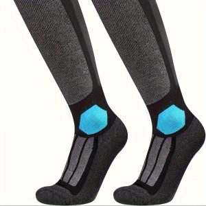 Men's And Women's Skiing Warm Thick Knee High Socks Skiing Skiing Cold Socks