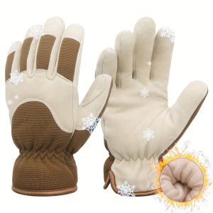 Waterproof Insulated Work Gloves, Thermal Winter Gloves For Men Women Touch Screen, Warm Ski Snowboard Cold Weather Gloves