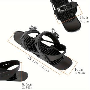 Waterproof Mini Ski Boots for All - Lace-Up, Durable PVC & Rubber Sole Snowboard Shoes