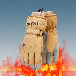 GOSKI EXPERIENCE Winter Ski Gloves: Waterproof, Insulated, and Touchscreen Compatible for Men and Women